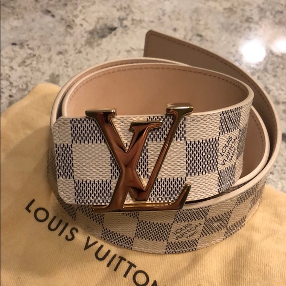 louis vuitton damier azur belt